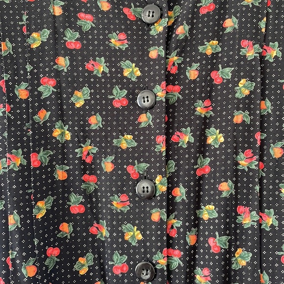 Darian Petite Vintage Fruit Jumpsuit Size 6 - Picture 4 of 9